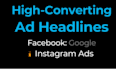 write high converting ad headlines and copy for facebook