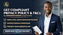 draft a compliant gdpr privacy policy and terms and conditions