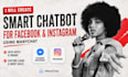 create a chatbot for facebook messenger,instagram using manychat