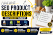 write SEO product descriptions for your ecommerce store