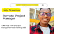 be your remote  project manager on fiverr