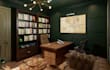 design home office and workspace interior in 3d