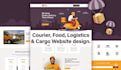 design a professional delivery website or logistics website