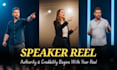 edit your speaker reel, sizzle reel, highlight reel