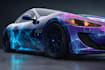 create car wrap design, racing car wrap design