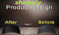 design professional shopify product images