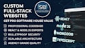 develop custom full stack website with react and node js