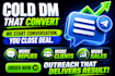 write cold dms that get replies and convert clients
