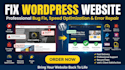 fix wordpress website bugs errors issues and speed professionally