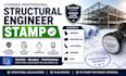 licensed structural engineer stamp georgia, washington, california virginia ohio
