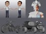 do 3d character, product and background model