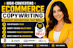 write high converting amazon listing copy and SEO product descriptions