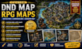 create custom dnd map, rpg battle map, campaign map, dungeon map, and map design