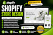 design shopify store redesign shopify dropshipping wesbite build shopify store