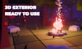 create low poly 3d environments for video games