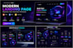 create a modern responsive landing page website