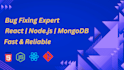 fix bugs in your react nodejs or mongodb application