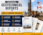 prepare geotechnical reports for USA and canada projects