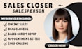do b2b sales closer cold calling VA appointment setting linkedin manager leads