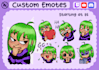 custom cute twitch emotes pack