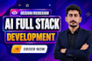 build ai website, web app development, full stack developer, front end developer