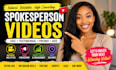 create spokesperson video spokesperson, ugc, testimonial video