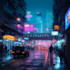 draw futuristic cyberpunk city