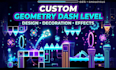 make a good and fun geometry dash layout