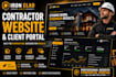 build a modern website for your construction or contractor business