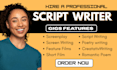 write screenplay movie script feature film script with tv series formatting