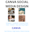 design modern canva social media posts and pinterest pins