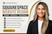 design modern squarespace ecommerce website online store design landing page