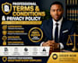 write professional terms and conditions and privacy policy