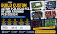 build custom altium pcb, kicad pcb, rf and arduino pcb design