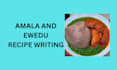 write amala and ewedu recipe