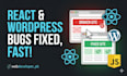 fix your react js javascript CSS or wordpress bugs and errors fast
