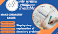 explain chemistry problems and concepts in written notes