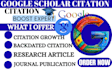 increase google scholar citation, h index, backdated citation, scopus citation