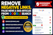 remove defaming negative link, false news, bad article from google search