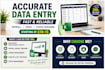 do accurate data entry,payroll tracking and excel