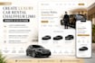 create luxury car rental website chauffeur limo website UI UX in figma