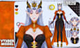 do 2d vtuber character design live2d rigging reference sheet anime fanart vtuber