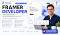design or develop framer website devloper landing page figma to webflow or fix