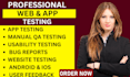 do app testing website testing QA usability user testing and bug reporting