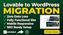 migrate lovable app to wordpress website fix bugs and elementor redesign issues