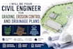be your civil engineer for grading erosion control and drainage plans