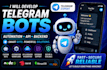 develop custom telegram bots with automation and API integration