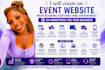 create an event site with booking features and appointment website on wordpress