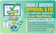 fix adsense low value content and set up google adsense approved
