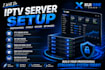 setup secure xui server, drm server, restream setup, reseller panel, drm script